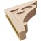 Ekena Millwork 4"W x 16"D x 16"H Thin Mayflower Rough Cedar Woodgrain TimberThane Corbel, Primed Tan CORUR04X16X16MAYRCPR - alternate 4